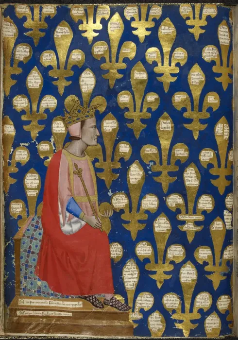 Framed Print : Robert of Anjou (From Regia Carmina by Convenevole da Prato). Artist: Pacino di Buonaguida (active 1302-1343) Framed Print : Robert of Anjou (From Regia Carmina by Convenevole da Prato). Artist: Pacino di Buonaguida (active 1302-1343)