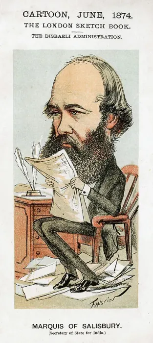 Framed Print : Robert Arthur Talbot Gascoyne-Cecil, 3rd Marquess of Salisbury, British politician, 1874. Artist: Faustin Framed Print : Robert Arthur Talbot Gascoyne-Cecil, 3rd Marquess of Salisbury, British politician, 1874. Artist: Faustin