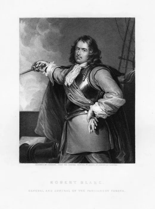 Framed Print : Robert Blake, English admiral, (1836). Artist: Cochran Framed Print : Robert Blake, English admiral, (1836). Artist: Cochran
