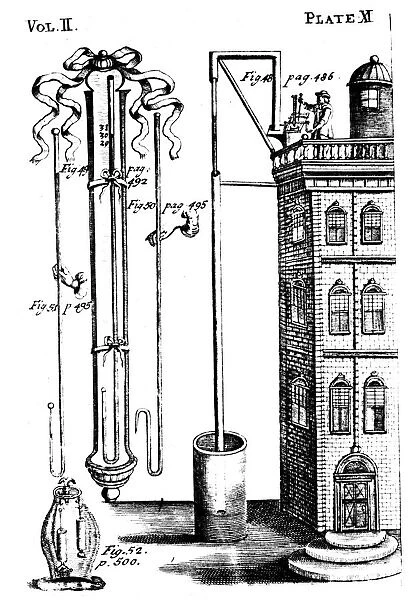 Robert Boyles experiments with air pumps, 1725