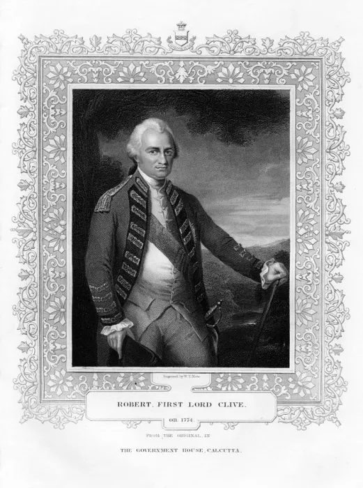 Framed Print : Robert Clive, 1st Baron Clive of Plassey, statesman and general, (19th century). Artist: WT Mote Framed Print : Robert Clive, 1st Baron Clive of Plassey, statesman and general, (19th century). Artist: WT Mote