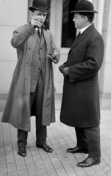 Robert D. Heinl, Newspaper Correspondent - Left, with F.W. Taylor, Secretary To MacVeagh, 1913. Creator: Harris & Ewing. Robert D. Heinl, Newspaper Correspondent - Left, with F.W. Taylor, Secretary To MacVeagh, 1913. Creator: Harris & Ewing