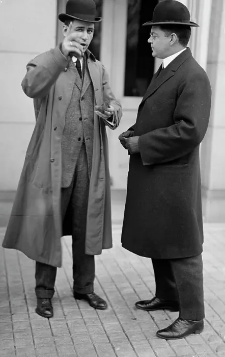 Framed Print : Robert D. Heinl, Newspaper Correspondent - Left, with F.W. Taylor, Secretary To MacVeagh, 1913. Creator: Harris & Ewing. Robert D. Heinl, Newspaper Correspondent - Left, with F.W. Taylor, Secretary To MacVeagh, 1913. Creator: Harris & Ewing Framed Print : Robert D. Heinl, Newspaper Correspondent - Left, with F.W. Taylor, Secretary To MacVeagh, 1913. Creator: Harris & Ewing. Robert D. Heinl, Newspaper Correspondent - Left, with F.W. Taylor, Secretary To MacVeagh, 1913. Creator: Harris & Ewing