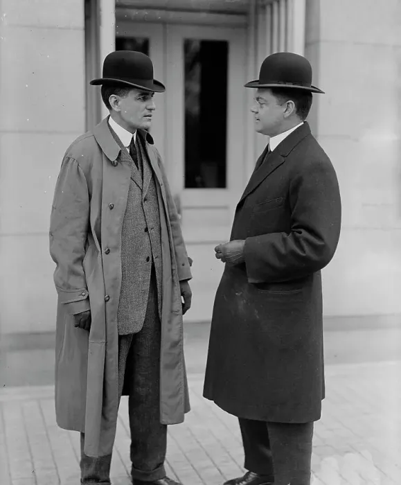 Framed Print : Robert D. Heinl, Newspaper Correspondent - Left, with F.W. Taylor, Secretary To MacVeagh, 1913. Creator: Harris & Ewing. Robert D. Heinl, Newspaper Correspondent - Left, with F.W. Taylor, Secretary To MacVeagh, 1913. Creator: Harris & Ewing Framed Print : Robert D. Heinl, Newspaper Correspondent - Left, with F.W. Taylor, Secretary To MacVeagh, 1913. Creator: Harris & Ewing. Robert D. Heinl, Newspaper Correspondent - Left, with F.W. Taylor, Secretary To MacVeagh, 1913. Creator: Harris & Ewing