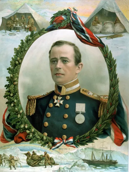 Framed Print : Robert Falcon Scott, British Antarctic explorer, 1914 Framed Print : Robert Falcon Scott, British Antarctic explorer, 1914