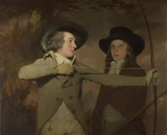 Framed Print : Robert Ferguson of Raith and Lieutenant-General Sir Ronald Ferguson (The Archers), c. 1789. Artist: Raeburn, Sir Henry (1756-1823) Framed Print : Robert Ferguson of Raith and Lieutenant-General Sir Ronald Ferguson (The Archers), c. 1789. Artist: Raeburn, Sir Henry (1756-1823)