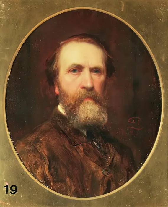 Framed Print : Robert Herdman, Self Portrait, 1883. Creator: Robert Herdman Framed Print : Robert Herdman, Self Portrait, 1883. Creator: Robert Herdman
