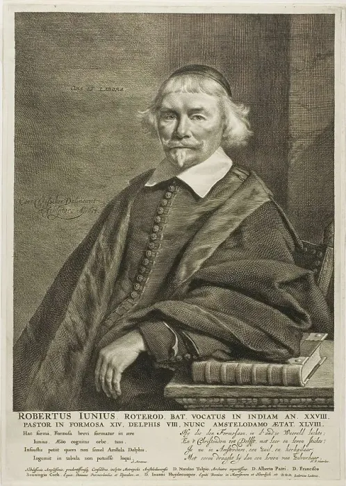 Framed Print : Robert Junius, n.d. Creator: Cornelis de Visscher Framed Print : Robert Junius, n.d. Creator: Cornelis de Visscher