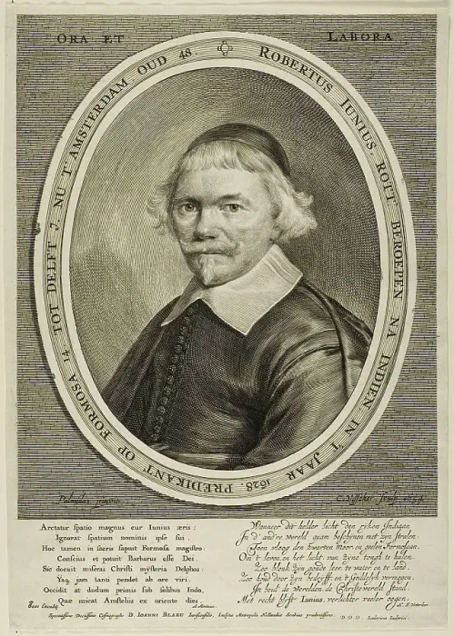 Framed Print : Robert Junius, n.d. Creator: Cornelis de Visscher Framed Print : Robert Junius, n.d. Creator: Cornelis de Visscher