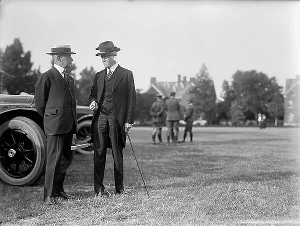Robert Lansing, Secretary of State, Left, with John W. Davis, 1917. Creator: Harris & Ewing. Robert Lansing, Secretary of State, Left, with John W. Davis, 1917. Creator: Harris & Ewing