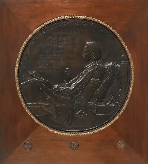 Framed Print : Robert Louis Stevenson, 1887-1888. Creator: Augustus Saint-Gaudens Framed Print : Robert Louis Stevenson, 1887-1888. Creator: Augustus Saint-Gaudens