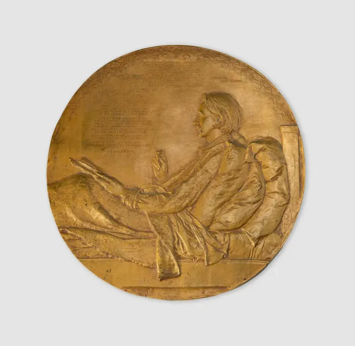 Framed Print : Robert Louis Stevenson, Modeled 1887 / 88, cast 1888 / 1928. Creator: Augustus Saint-Gaudens Framed Print : Robert Louis Stevenson, Modeled 1887 / 88, cast 1888 / 1928. Creator: Augustus Saint-Gaudens