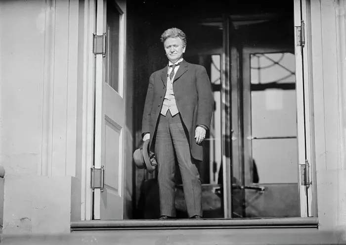Framed Print : Robert M. Lafollette [sic], Rep. from Wisconsin, 1911. Creator: Harris & Ewing. Robert M. Lafollette [sic], Rep. from Wisconsin, 1911. Creator: Harris & Ewing