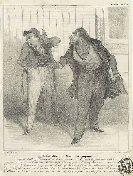 Robert Macaire commis-voyageur, 19th century. Creator: Honore Daumier