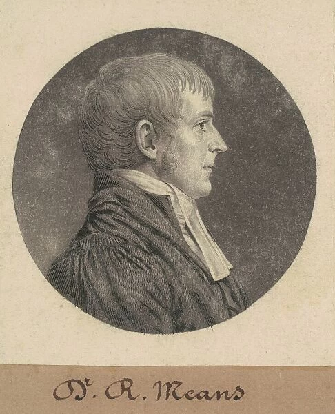Robert Means, 1809. Creator: Charles Balthazar Julien Fevret de Saint-Memin
