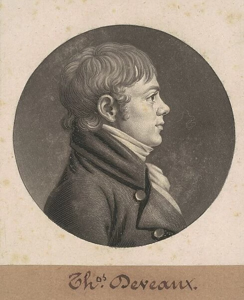 Robert Mills, 1808. Creator: Charles Balthazar Julien Fevret de Saint-Memin