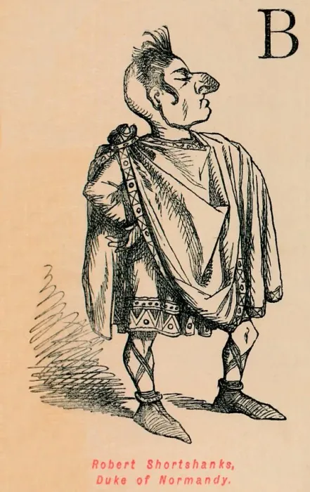 Framed Print : Robert Shortshanks, Duke of Normandy, c1860, (c1860). Artist: John Leech Framed Print : Robert Shortshanks, Duke of Normandy, c1860, (c1860). Artist: John Leech