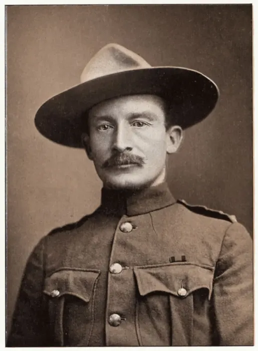 Framed Print : Robert Stephenson Smyth Baden-Powell, British soldier, c1900 Framed Print : Robert Stephenson Smyth Baden-Powell, British soldier, c1900