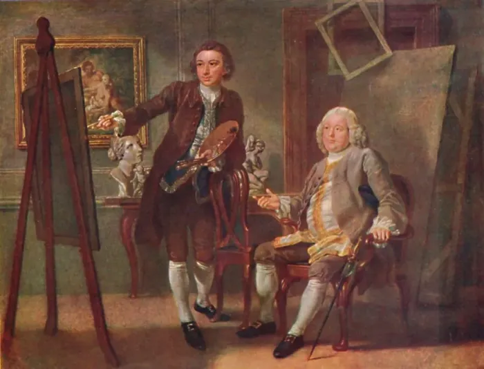 Framed Print : Robert Walpole, First Earl of Orford, K. G. in the Studio of Francis Hayman, R. A. c1748-1750, (19 Artist: Francis Hayman Framed Print : Robert Walpole, First Earl of Orford, K. G. in the Studio of Francis Hayman, R. A. c1748-1750, (19 Artist: Francis Hayman