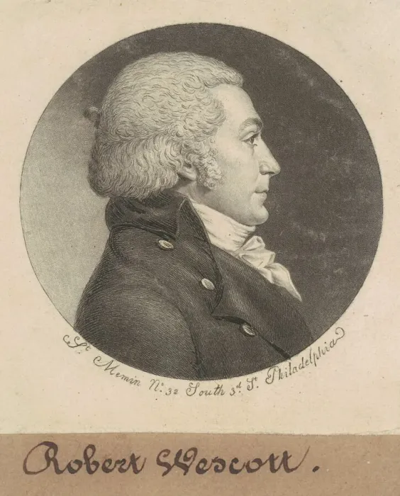 Framed Print : Robert Wescott, 1798. Creator: Charles Balthazar Julien Fevret de Saint-Memin Framed Print : Robert Wescott, 1798. Creator: Charles Balthazar Julien Fevret de Saint-Memin