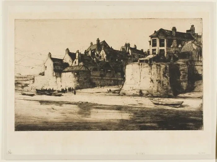 Framed Print : Robin Hood's Bay, 1907. Creator: David Young Cameron