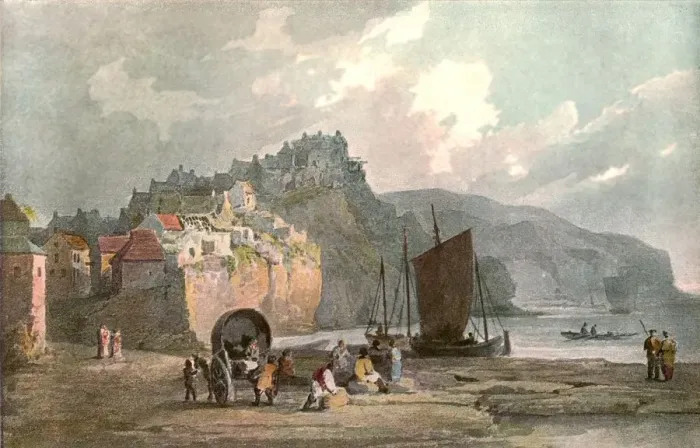 Framed Print : Robin Hoods Bay, (c1900). Creator: Unknown Framed Print : Robin Hoods Bay, (c1900). Creator: Unknown