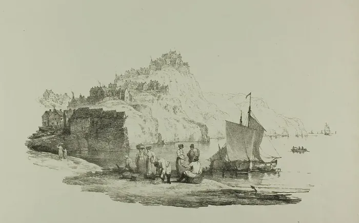 Framed Print : Robin Hood's Bay, Yorkshire, n.d. Creator: Francis Nicholson