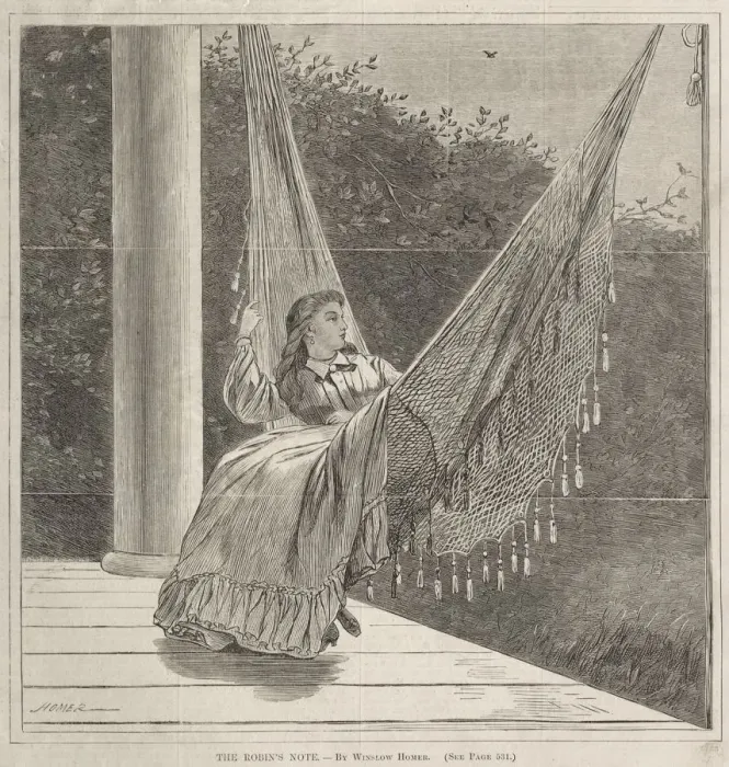 Framed Print : The Robins Note, 1870. Creator: Winslow Homer (American, 1836-1910) Framed Print : The Robins Note, 1870. Creator: Winslow Homer (American, 1836-1910)