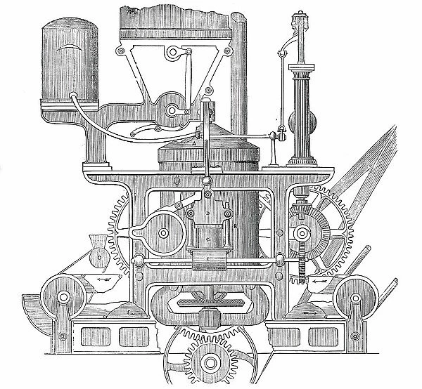 Robinson and Lee's Patent Bread-Making Machine, 1850. Creator: Unknown