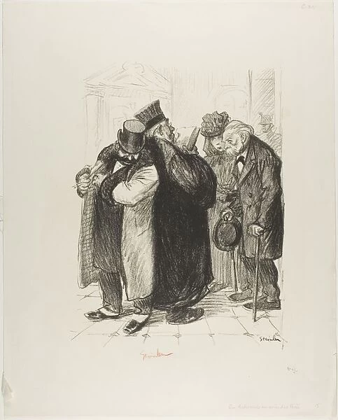 One Robs on the Side of the Law, December 1898. Creator: Theophile Alexandre Steinlen
