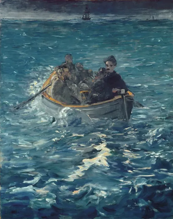 Framed Print : Rochefort's Escape, 1880-1881. Creator: Manet, Édouard (1832-1883) Framed Print : Rochefort's Escape, 1880-1881. Creator: Manet, Édouard (1832-1883)