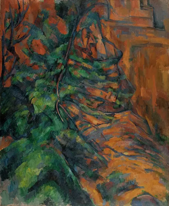 Framed Print : Rochers et branches à Bibémus, between 1895 and 1904. Creator: Paul Cezanne Framed Print : Rochers et branches à Bibémus, between 1895 and 1904. Creator: Paul Cezanne