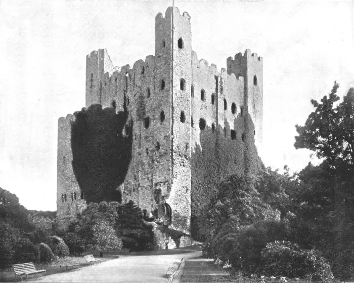 Framed Print : Rochester Castle, 1894. Creator: Unknown Framed Print : Rochester Castle, 1894. Creator: Unknown