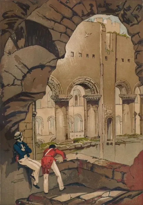 Framed Print : Rochester Castle. - Interior, c1845, (1864) Framed Print : Rochester Castle. - Interior, c1845, (1864)