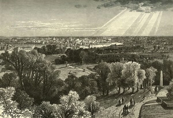 Rochester, from Mount Hope Cemetery, 1874. Creator: John Filmer
