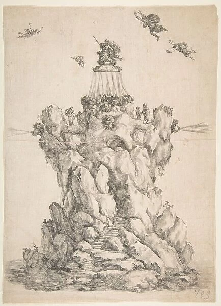 The Rock of Aeolus, 1652. Creator: Stefano della Bella