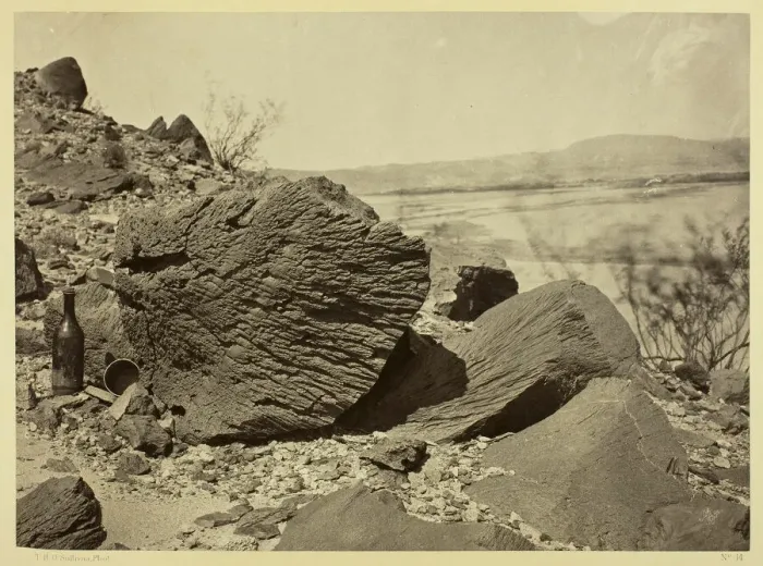 Framed Print : Rock Carved by Drifting Sand, Below Fortification Rock, Arizona, 1871 Framed Print : Rock Carved by Drifting Sand, Below Fortification Rock, Arizona, 1871