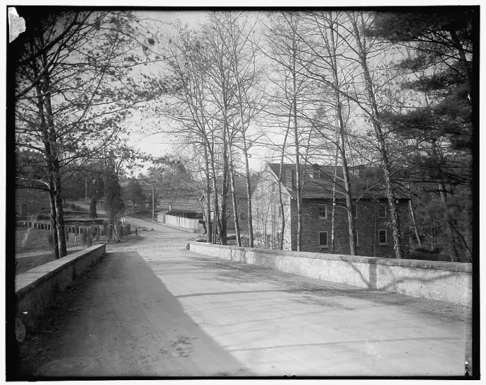 Framed Print : Rock Creek Park scenes: Pierce Mill, between 1910 and 1920. Creator: Harris & Ewing. Rock Creek Park scenes: Pierce Mill, between 1910 and 1920. Creator: Harris & Ewing Framed Print : Rock Creek Park scenes: Pierce Mill, between 1910 and 1920. Creator: Harris & Ewing. Rock Creek Park scenes: Pierce Mill, between 1910 and 1920. Creator: Harris & Ewing