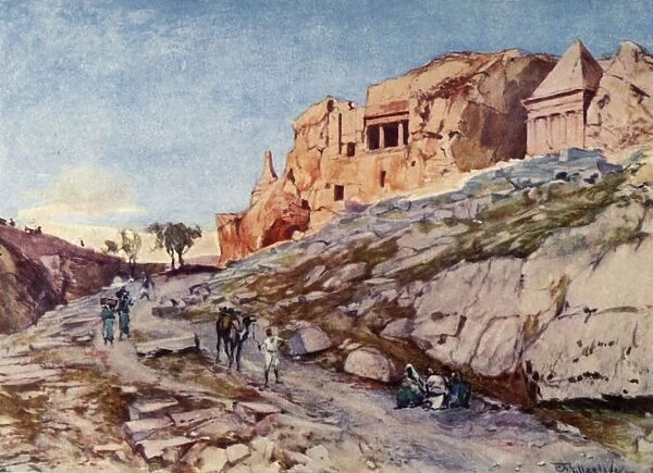 The Rock-Cut Tombs of the Valley of Jehoshaphat, 1902. Creator: John Fulleylove