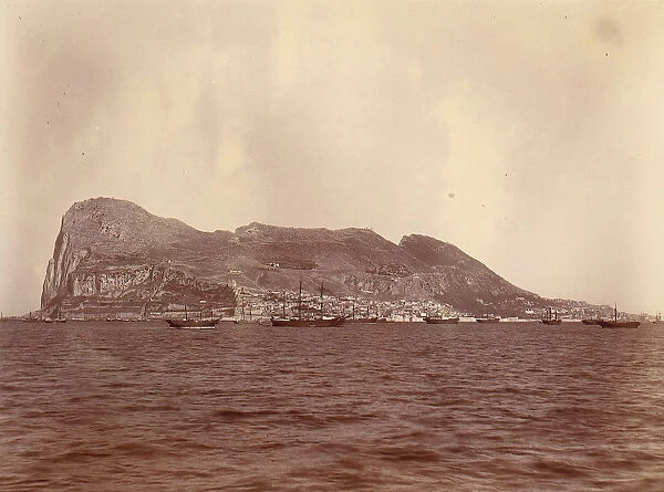 Rock of Gibraltar, 1880s-90s. Creator: Unknown