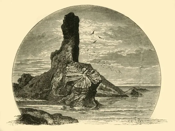 Framed Print : The Rock and Spindle, 1898. Creator: Unknown Framed Print : The Rock and Spindle, 1898. Creator: Unknown