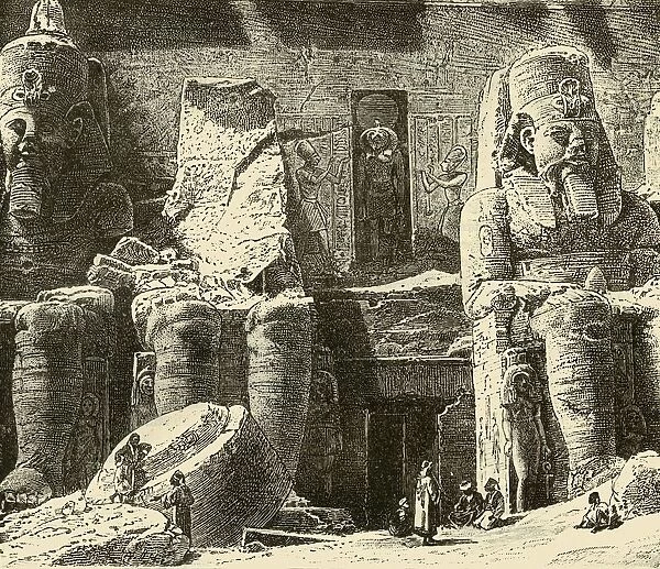 Rock-Temples at Abousimbel, 1890. Creator: Unknown