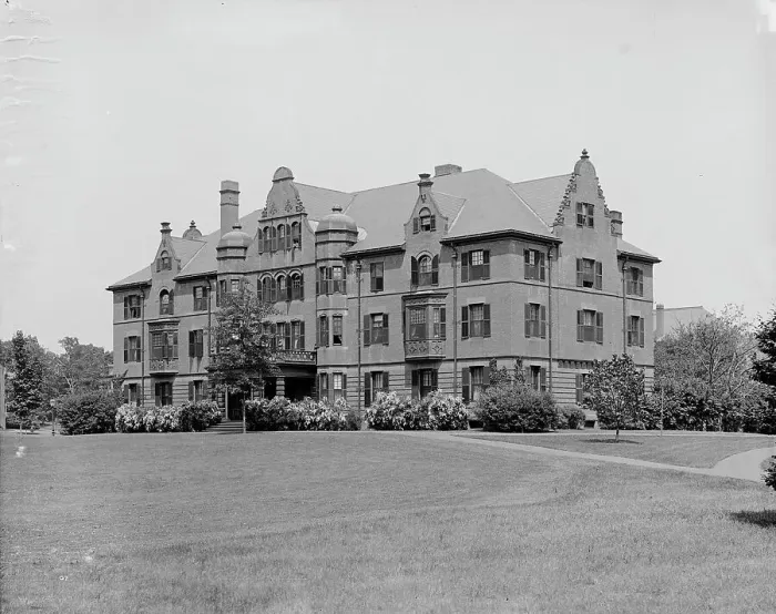 Framed Print : Rockefeller Hall, Mount Holyoke College, South Hadley, Mass. c1908. Creator: William H. Jackson Framed Print : Rockefeller Hall, Mount Holyoke College, South Hadley, Mass. c1908. Creator: William H. Jackson