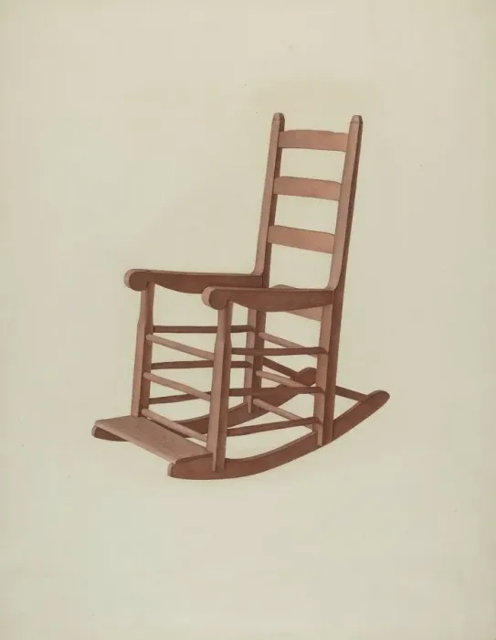 Framed Print : Rocker, c. 1941. Creator: Dorothy Johnson Framed Print : Rocker, c. 1941. Creator: Dorothy Johnson