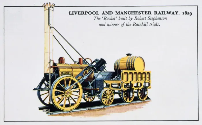 Framed Print : The Rocket, Liverpool and Manchester Railways, 1829, (20th century) Framed Print : The Rocket, Liverpool and Manchester Railways, 1829, (20th century)