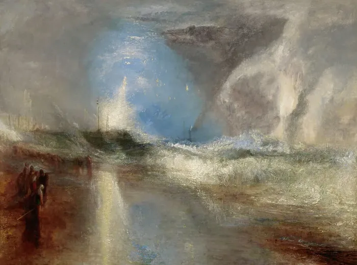 Framed Print : Rockets And Blue Lights (Close At Hand) To Warn Steamboats Of Shoal Water, 1840. Creator: JMW Turner Framed Print : Rockets And Blue Lights (Close At Hand) To Warn Steamboats Of Shoal Water, 1840. Creator: JMW Turner