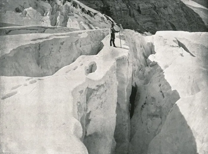 Framed Print : The Rockies: Asulkan Glacier, Hermit Range, Canada, 1895. Creator: William Notman & Son Framed Print : The Rockies: Asulkan Glacier, Hermit Range, Canada, 1895. Creator: William Notman & Son