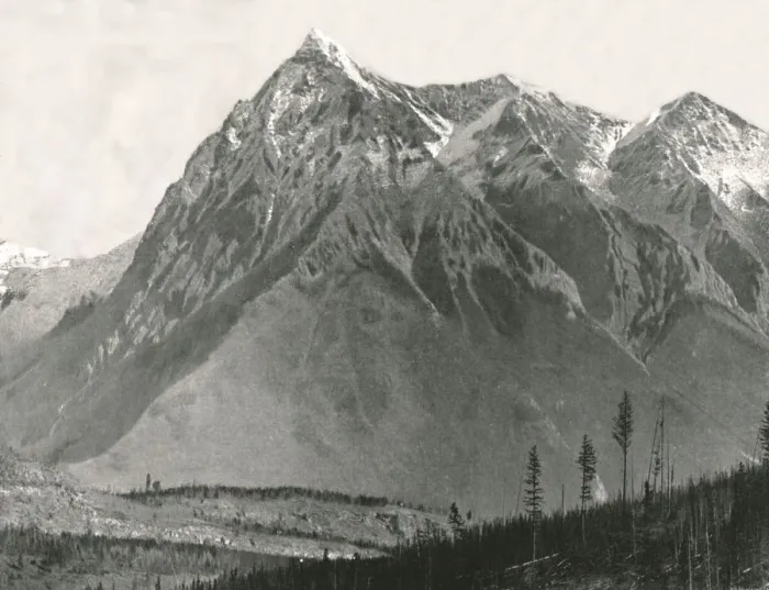 Framed Print : The Rockies: Chancellor Peak, Leanchoil, Canada, 1895. Creator: William Notman & Son Framed Print : The Rockies: Chancellor Peak, Leanchoil, Canada, 1895. Creator: William Notman & Son