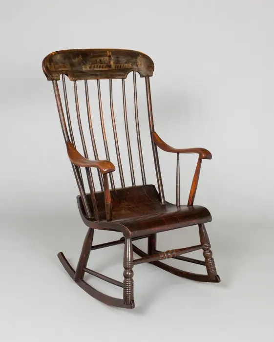 Framed Print : Rocking Chair, 1850 / 65. Creator: Unknown Framed Print : Rocking Chair, 1850 / 65. Creator: Unknown