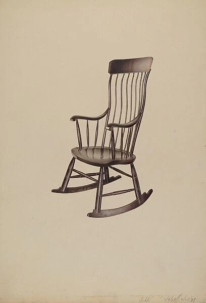 Rocking Chair, 1937. Creator: Robert Pohle